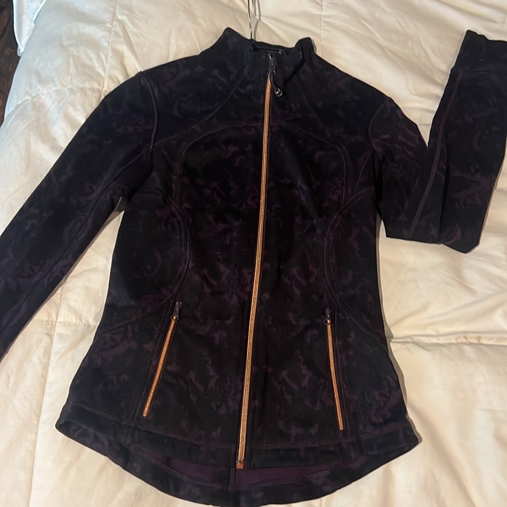 lululemon athletica Black Jacket with Gold Zippers